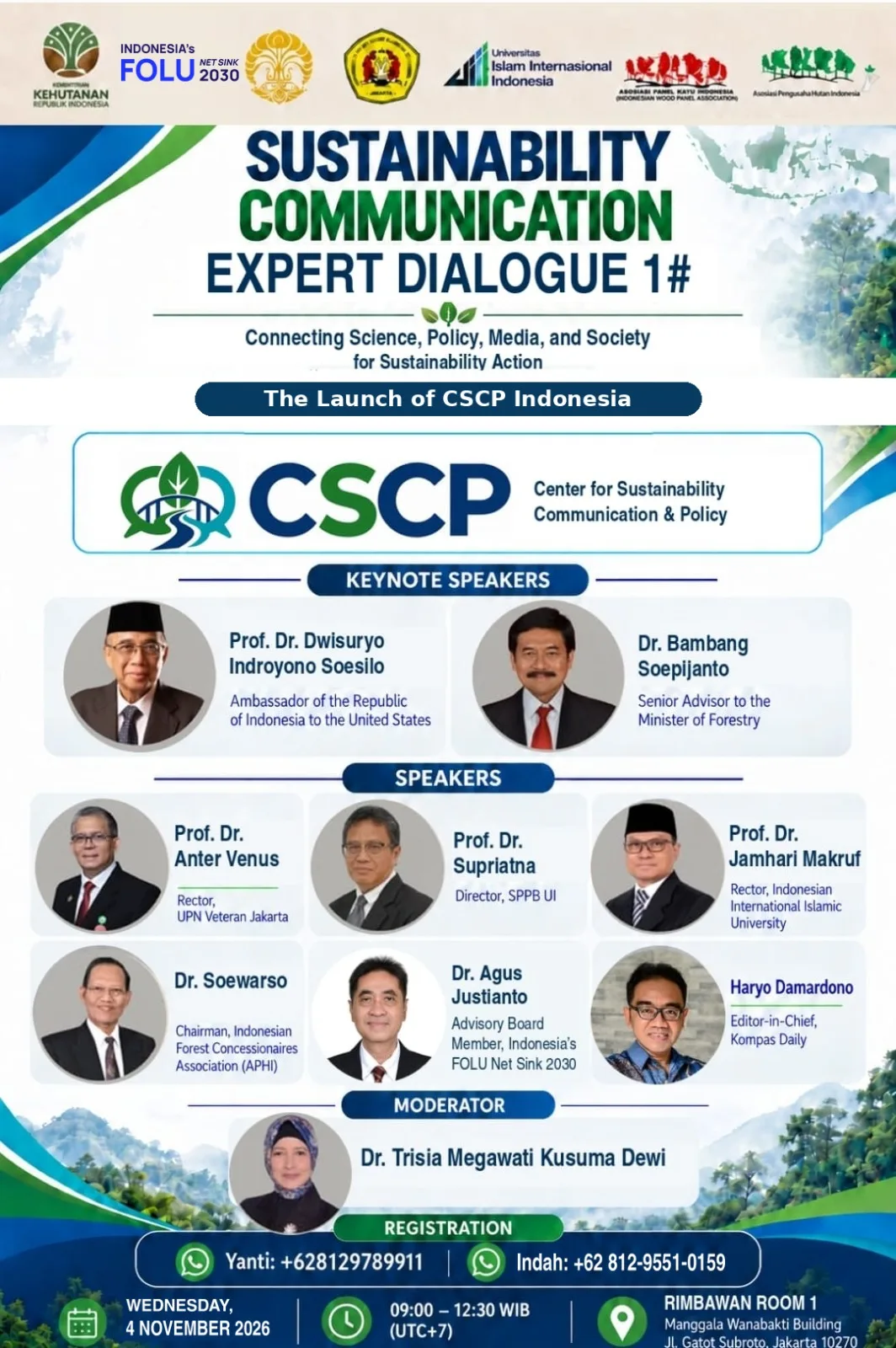 CSCP Indonesia to launch on November 4 with sustainability communication expert dialogue